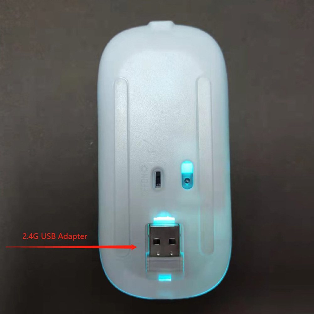 RGB draadloze Bluetooth-muis met USB oplaadbare gamermuis voor computer Laptop PC Macbook 2,4 GHz gamingmuis