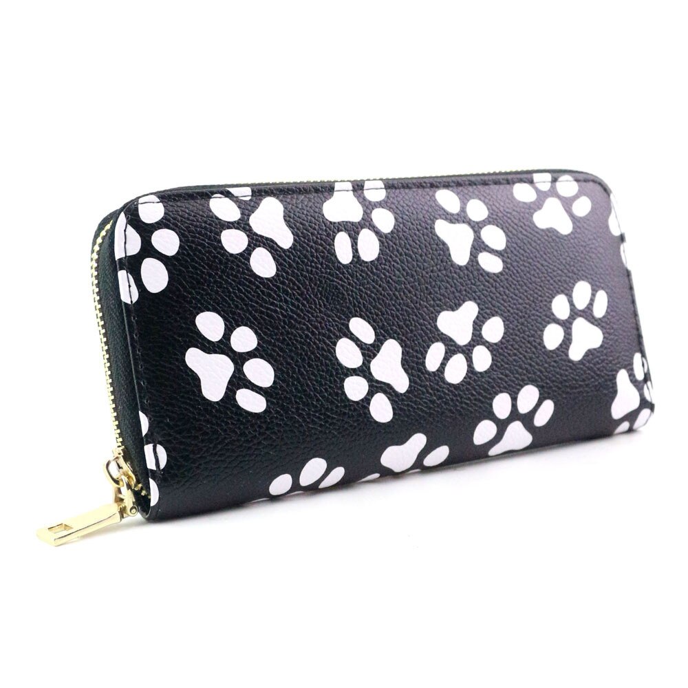 Casual Wallet Women Clutch Smiling Face Paw Artificial Leather Long Purse Wallet Card Holder Handbag Bag Coin Purse бумажник