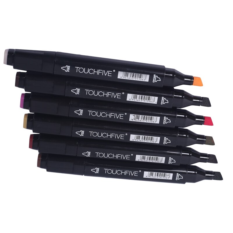 TouchFIVE 168 Colors Alcoholic Dual Headed Manga Painting Markers Sets Sketch Set Liners For Drawing Marker Art Supplies