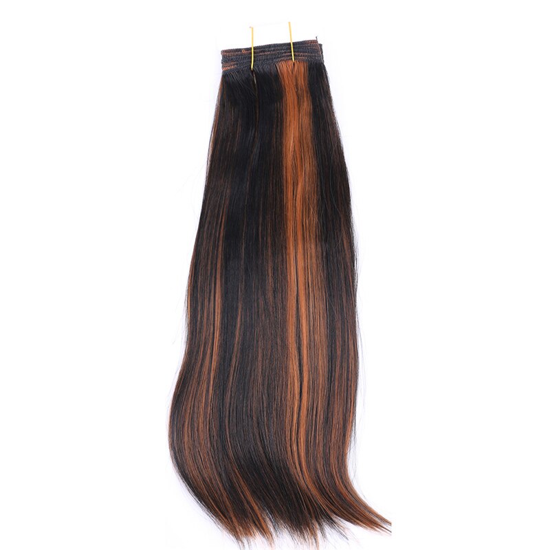 Angie P1B/30 Steil Haar Bundels Zacht synthetisch Haar Extensions 100 Gram een Stuk Mode Haar Weven: P1B/30 / 18inch 1piece