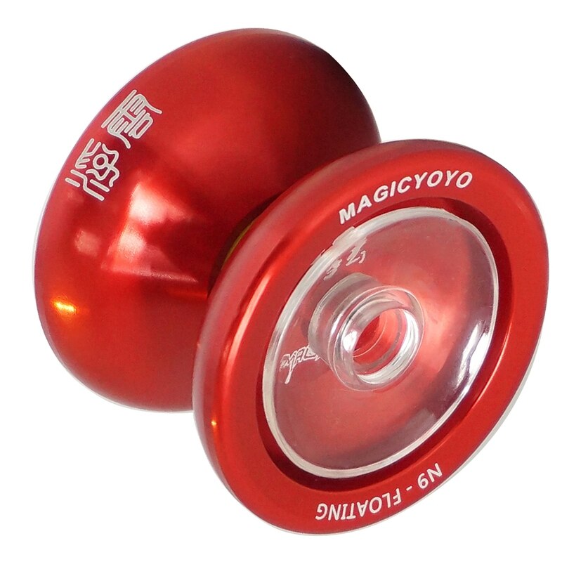 MAGICYOYO N9 Metal Yoyo Side Shaft Top Fingerplay Aluminum Alloy Yoyo with 5 Strings,Gloves