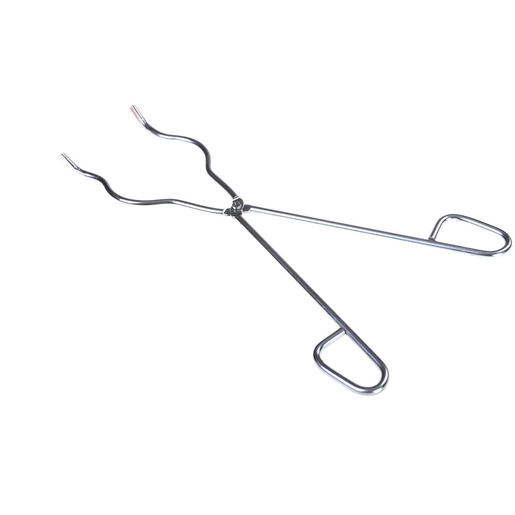 Roestvrij Tang Lab Smelten Metal Tool Voor Chemische Instrument Lab Praktische 20Cm Smeltkroes Tang Smelten Schotel Houder