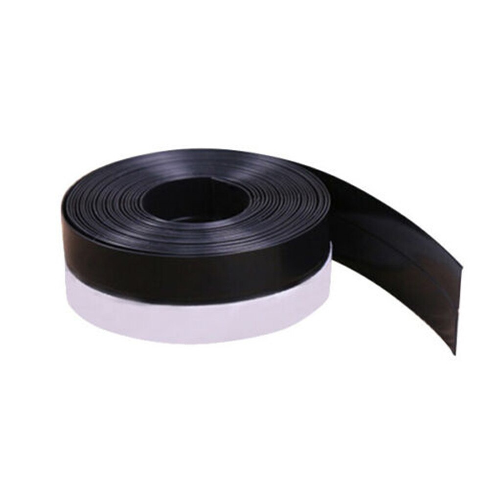 Weatherproof Self-adhesive Doors And Windows Self Adhesive Weather Stripping Door Windows Silicone Draft Stopper Seal Strip: Black / 35mm