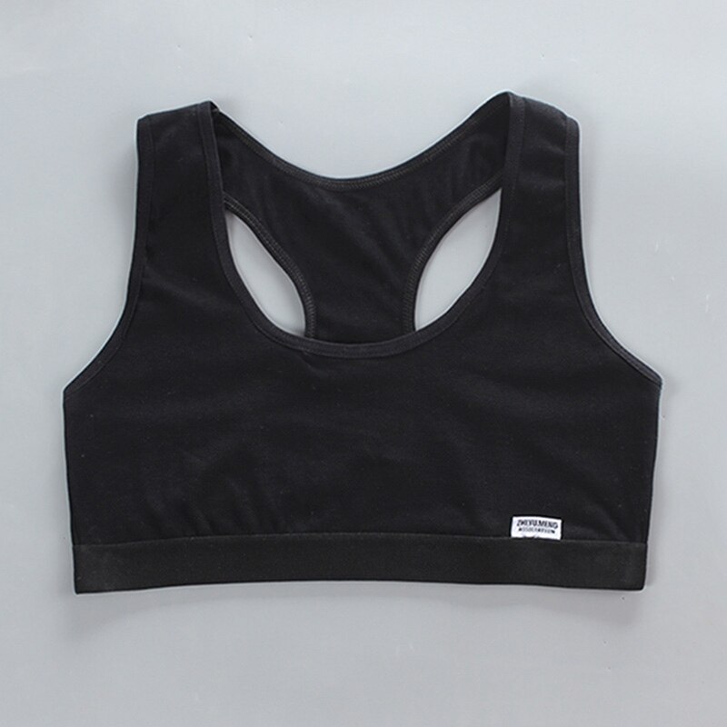Girls Bra Cotton Training Bra Teens Breathable Bralette Children Racerback Tops Student Cosy Underclothes for Kids 12 Years Old