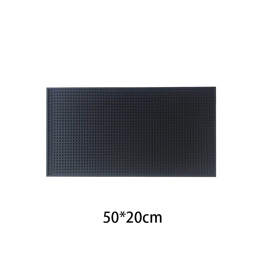 OEM service soft eco-friendly silicone PVC rubber bar mat: 50-20cm