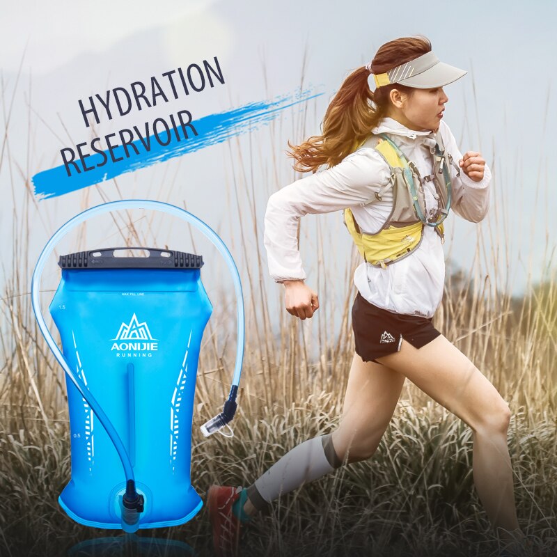 AONIJIE SD52 1.5L Serbatoio di Acqua di Idratazione Pacchetto Acqua Della Vescica Sacchetto di Immagazzinaggio BPA libero Da trekking Corsa E jogging Idratazione Maglia Zaino 2L