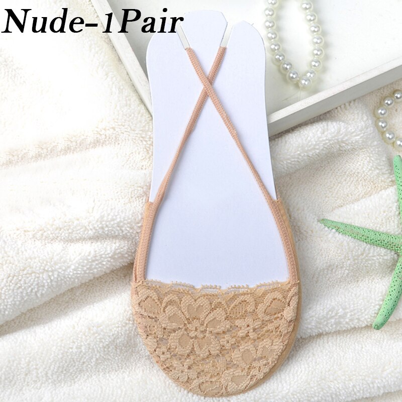 1Pair Ultrathin Boat Socks Women Breathable Half Feet Socks for Women Cotton Invisible Sling No Show Low Cut Short Socks Slipper: Nude