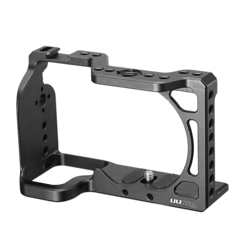 UURig C-A6600 Gabbia Fotocamera per Sony A6600 1/4 Foro Filettato per Top Handle Monitor Mic HA CONDOTTO LA Luce Fredda Shoe Mount gabbia di protezione