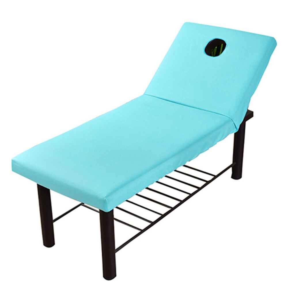 190X70Cm Schoonheid Bed Hoeslaken Schoonheidssalon Massage Beddengoed Cover Spa Couch Tafel Case: blue