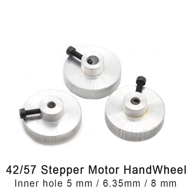 42 57 86 Stepper Motor Handwheel Jog Knob 5mm 6.35mm 8mm 14mm Inner Hole Motor Shaft Special Positioning Hand Wheel