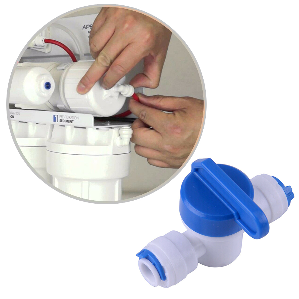 30 peças 1/4 "od conexão rápida push in para conectar encaixe de tubo de água para acessórios de filtro de água de osmose reversa ro