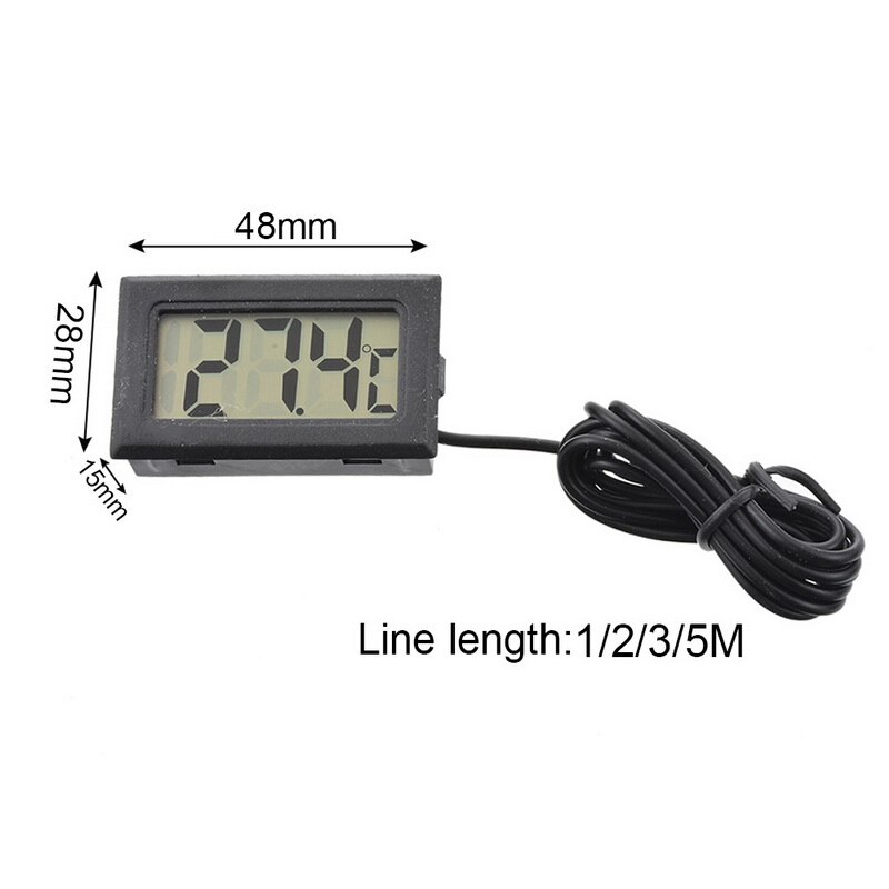 Junejour Digitale Lcd Thermometer Temperatuurmeter Aquarium Thermometer Met Sonde