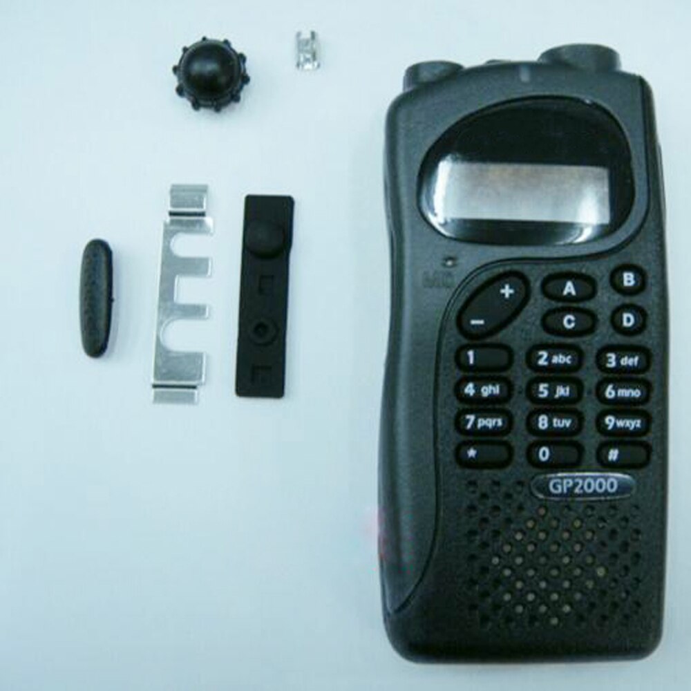 Lot de 2 pièces de walkie-talkie Radio GP2000, boîtier noir