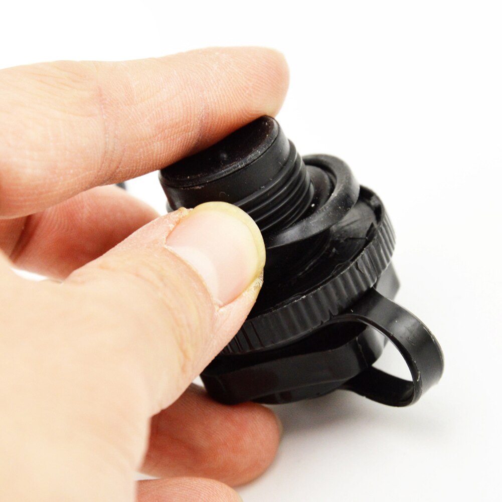 Duurzaam Plastic Veiligheid Air Ventiel Mondstuk Opblaasbare Boot One-Way Vervangende Klep Voor Rubber Kajak Roeiboot Accessoires