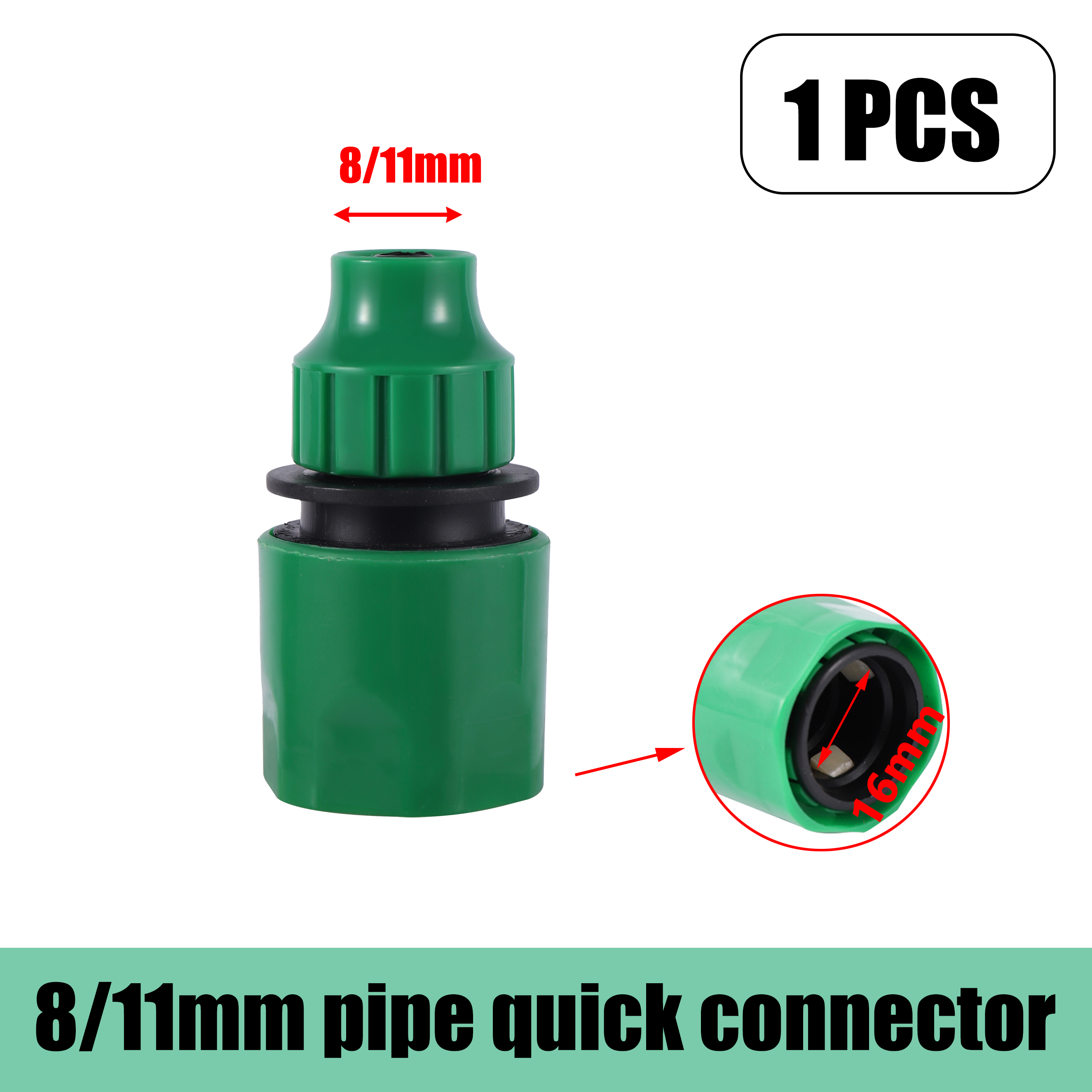 Garden Hose Irrigation Diverter 4/7mm Quick Coupler Y Tap Adapter Male Female Threaded Hose Connector for Drip Watering System: light yellow