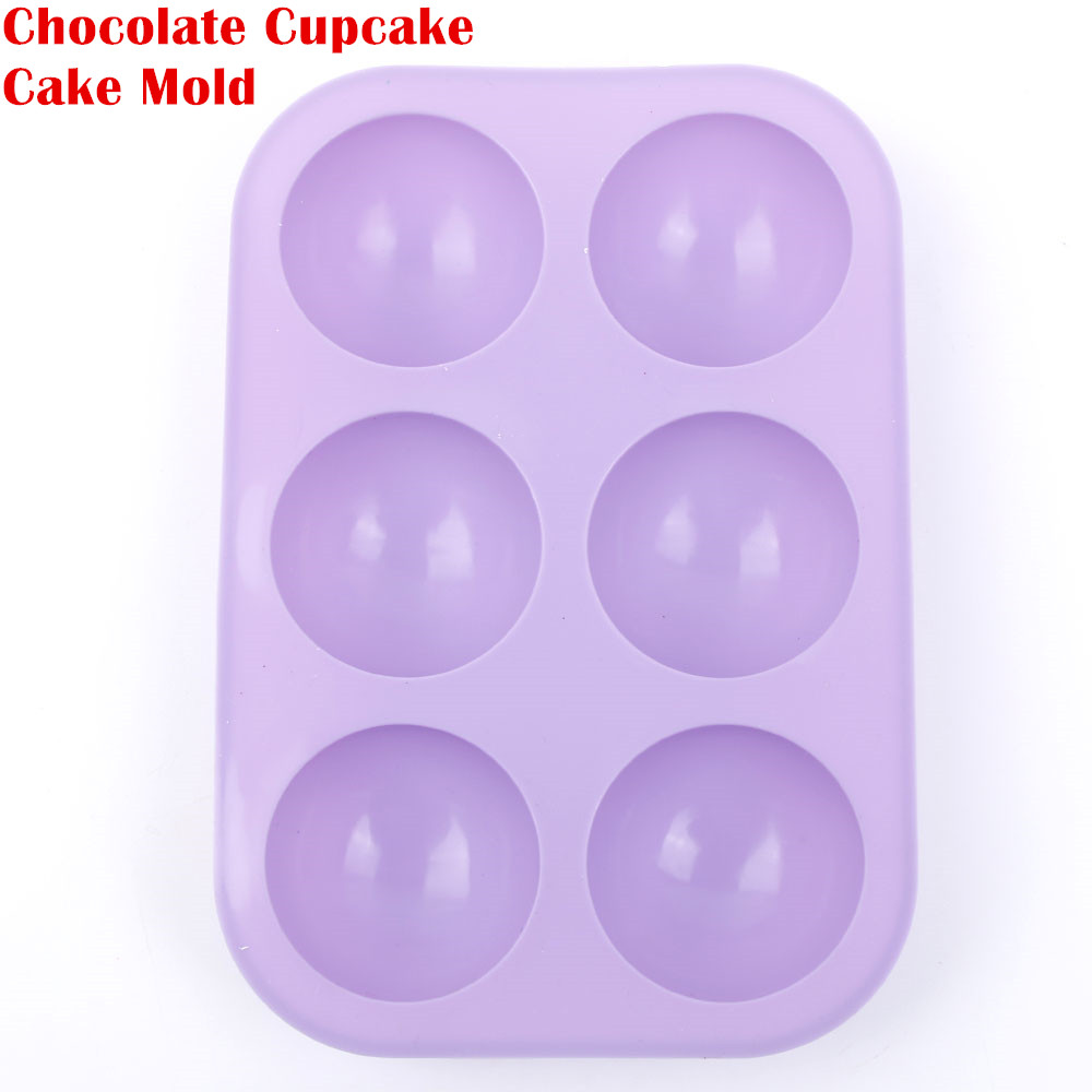 Siliconen Half Ball Sphere Mold Chocolade Cupcake Cakevorm DIY Bakken Decoratieve Cakevorm Keukengerei Goederen 1 STUKS