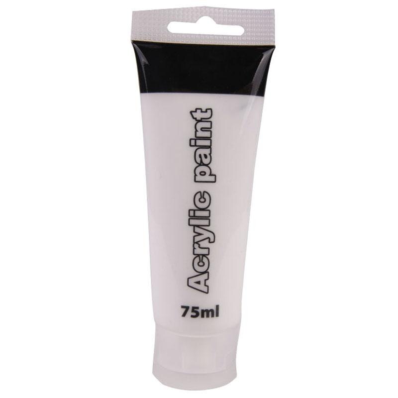Tube de peinture acrylique 75ML étanche enfant dessin Graffiti sur: White