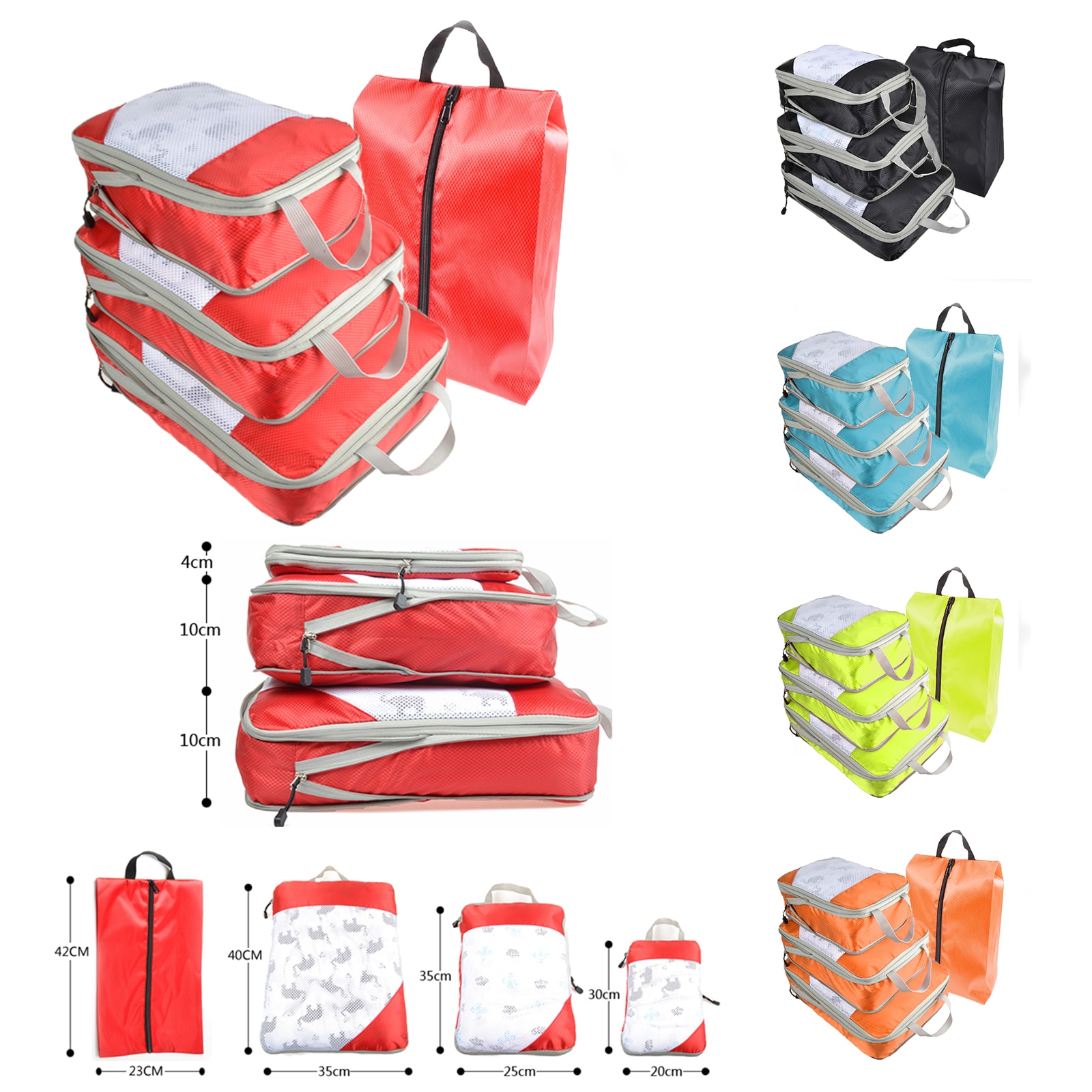 Compression Packing Cube Travel Luggage Organizer foldable/Kids/Nylon/Women/Men/Set/Ladies/Large/Waterproof/Travel Bag Organizer