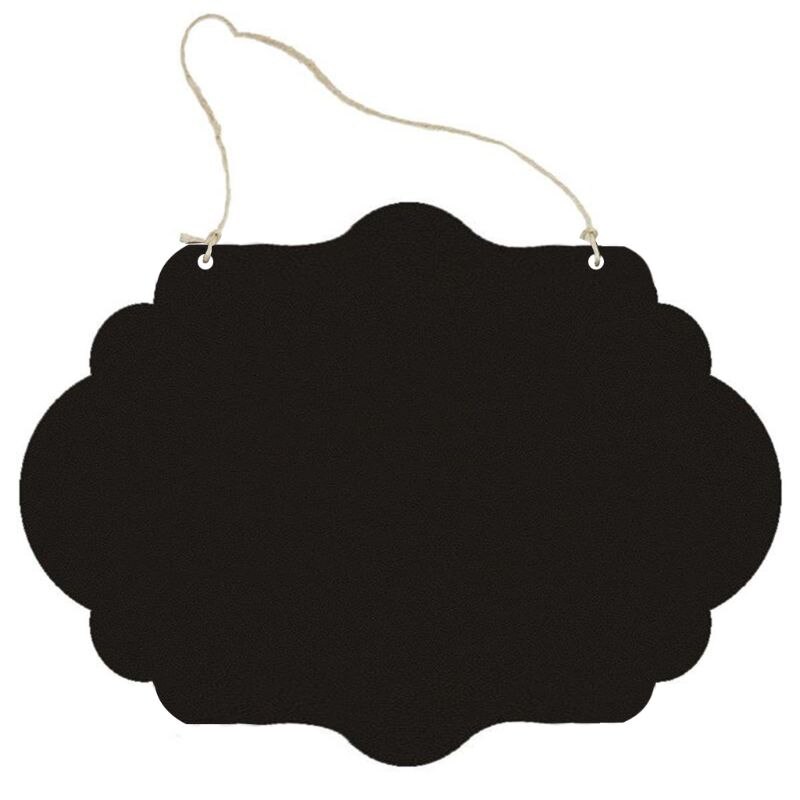 Rustic Chalkboard Hanging Signs Double Sided for standard Chalk Message Board fo: F