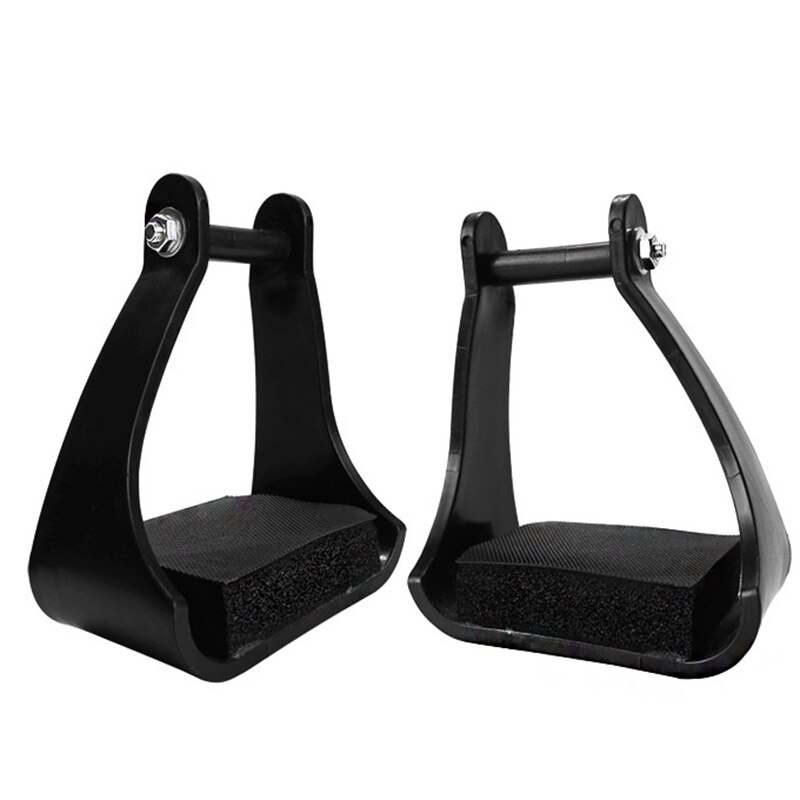 1 Pair Horse Riding Stirrups Tread Saddle-Mounted Safety Tapered Equipment Saddle Horse Stirrup Equestrian Supplies: Default Title