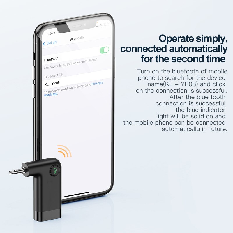 Car Aux Bluetooth 5.0 Adapter Wireless 3.5mm Audio Receiver 3.5mm Jack Aux Bluetooth 5.0 Receiver Speaker Handsfree Car Kit