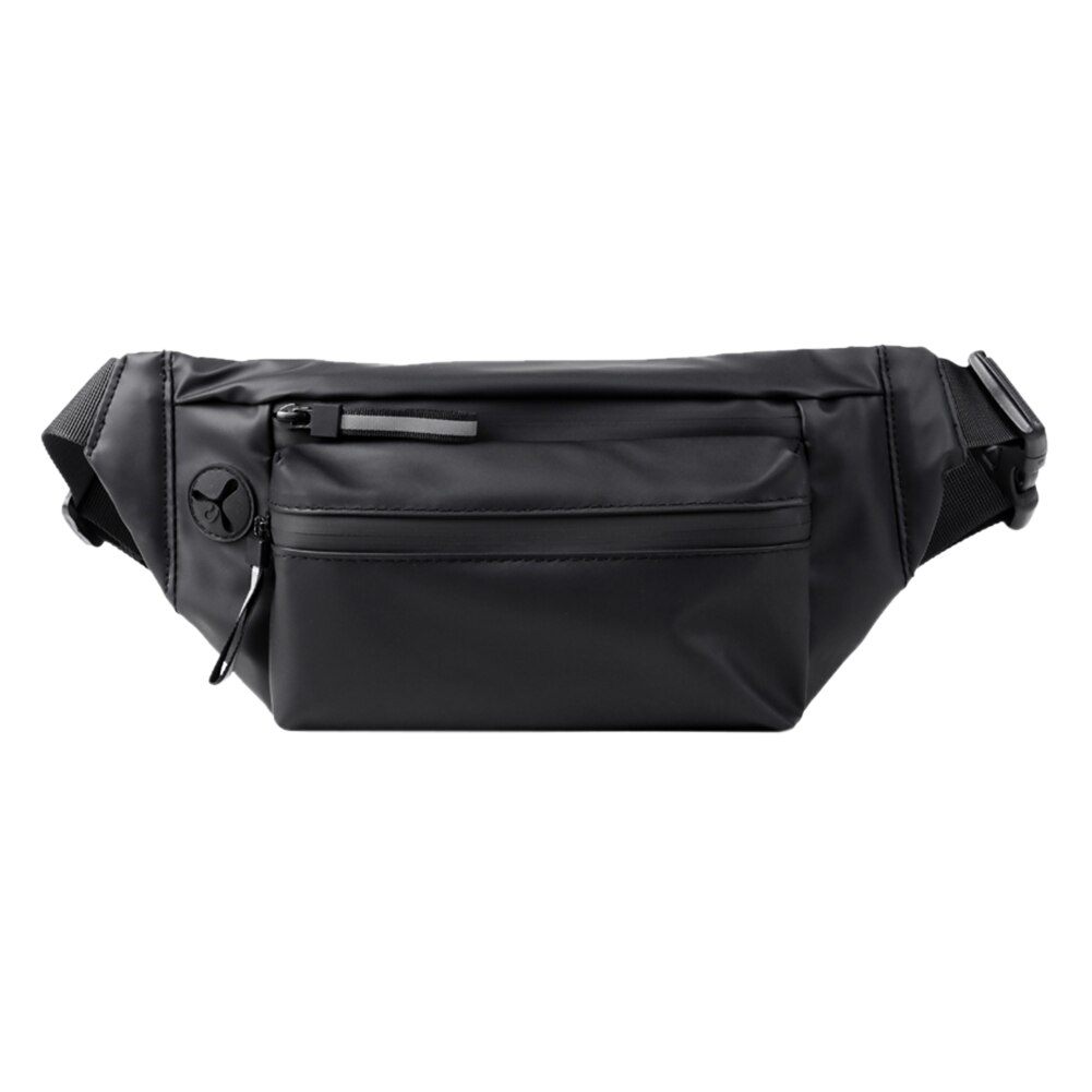 Radfahren Taille Tasche Männer Sport Wasserdicht Fanny Casual Zipper Gürtel Geldbörse für Outdoor-Reisen Dekoration: Black