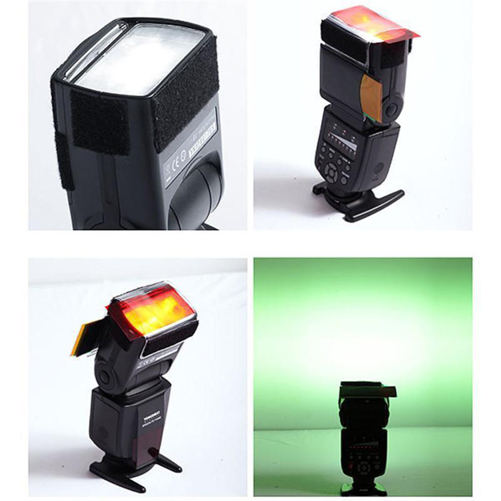 JETTING pour yongnuo couleur Gel filtre Flash diffuseur boîte souple 12 jeux de couleurs Studio Flash caméra diffuseur