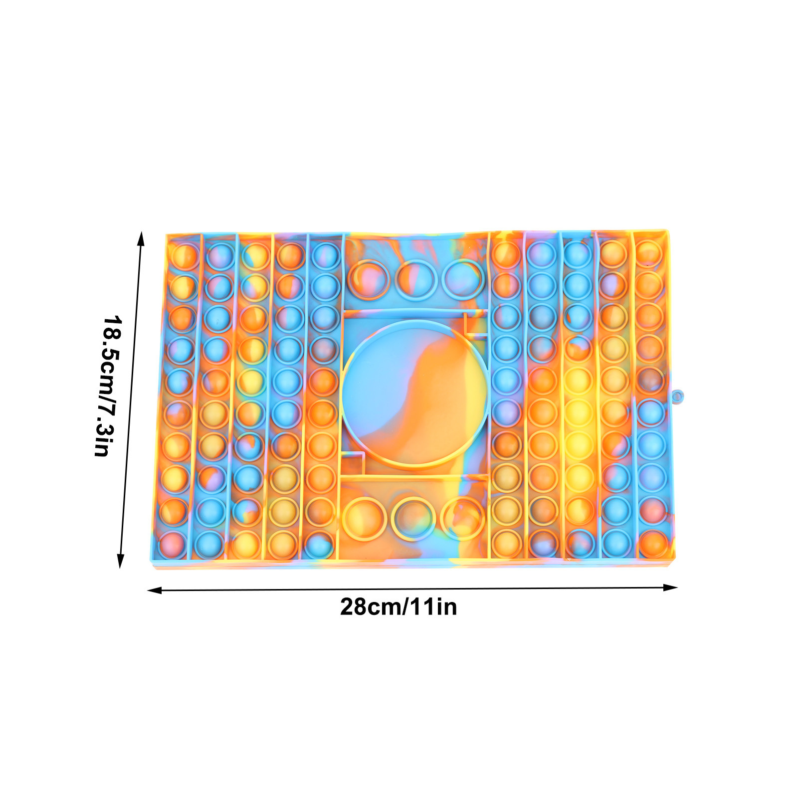 Grote Poper Regenboog Schaken Board Push Bubble Popper Fidget Zintuiglijke Speelgoed Stress Fidget Speelgoed Party Games Eenvoudige Kuiltje Speelgoed