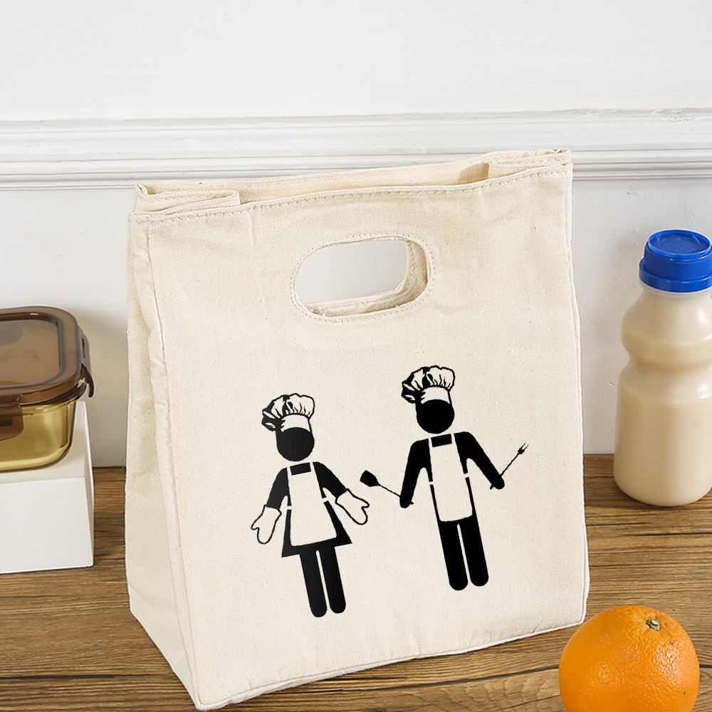 Cafe drukowanie na kawie Harajuku saszetka na Lunch mama życie moda torba termiczna Travel Protable wielokrotnego użytku pudełko piknikowe kobiety prezent torba termiczna: Q02404-TBBG-C