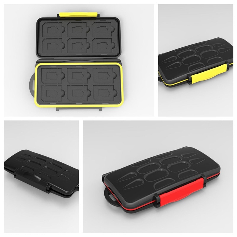 Multifunction sd sdhc mmc cf cartão micro sd cartão de memória caso protetor de cartão de memória à prova dwaterproof água para cartões sd cf