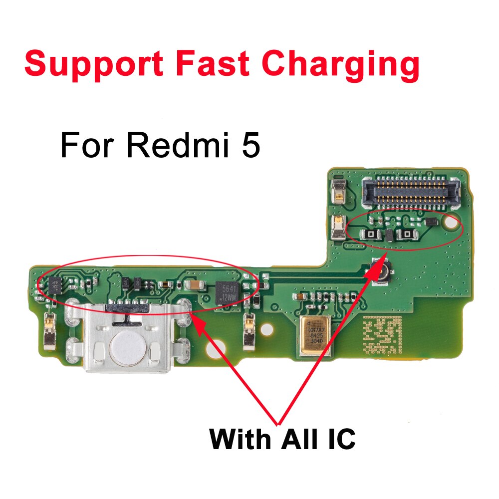 USB Charging Port Flex Support Fast Charging For Xiaomi Redmi 4 4A 4x 4pro 5 5A 5PLUS note 4 4x 5 Dock Charger Connector Flex: For Redmi 5