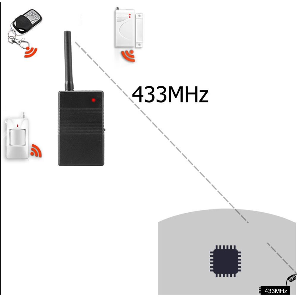 433MHz Wireless Signal Repeater Amplifier for Wireless Alarm System Detector Sensor Signal Repeater