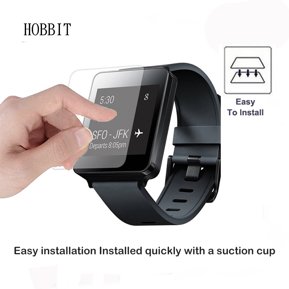 2- pack för lg g klocka  w100 0.3mm 2.5d 9h klart härdat glas skärmskydd 9h hårdhet smart klocka film skärmskydd