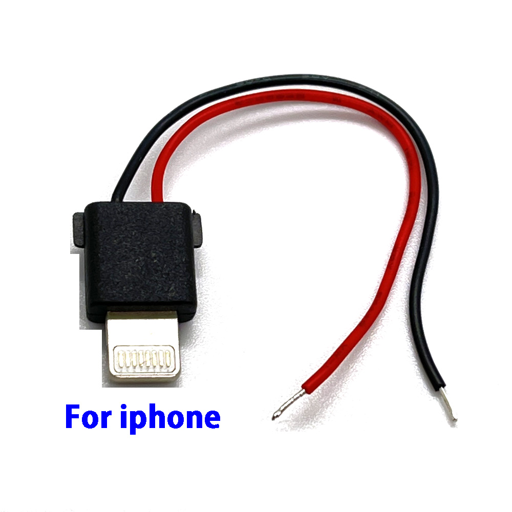 1 Uds. Enchufe macho USB tipo C IOS tipo soldadura para iphone tipo C con conector de placa de chip DIY línea de carga enchufe cable adaptador piezas: Verde militar / 5-9 Unids