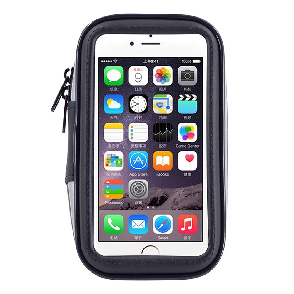 Porta Telefono Per Bicicletta Impermeabile - Tasca PVC Trasparente Da Manubrio, Per Schermi Fino A 5.5 Pollici