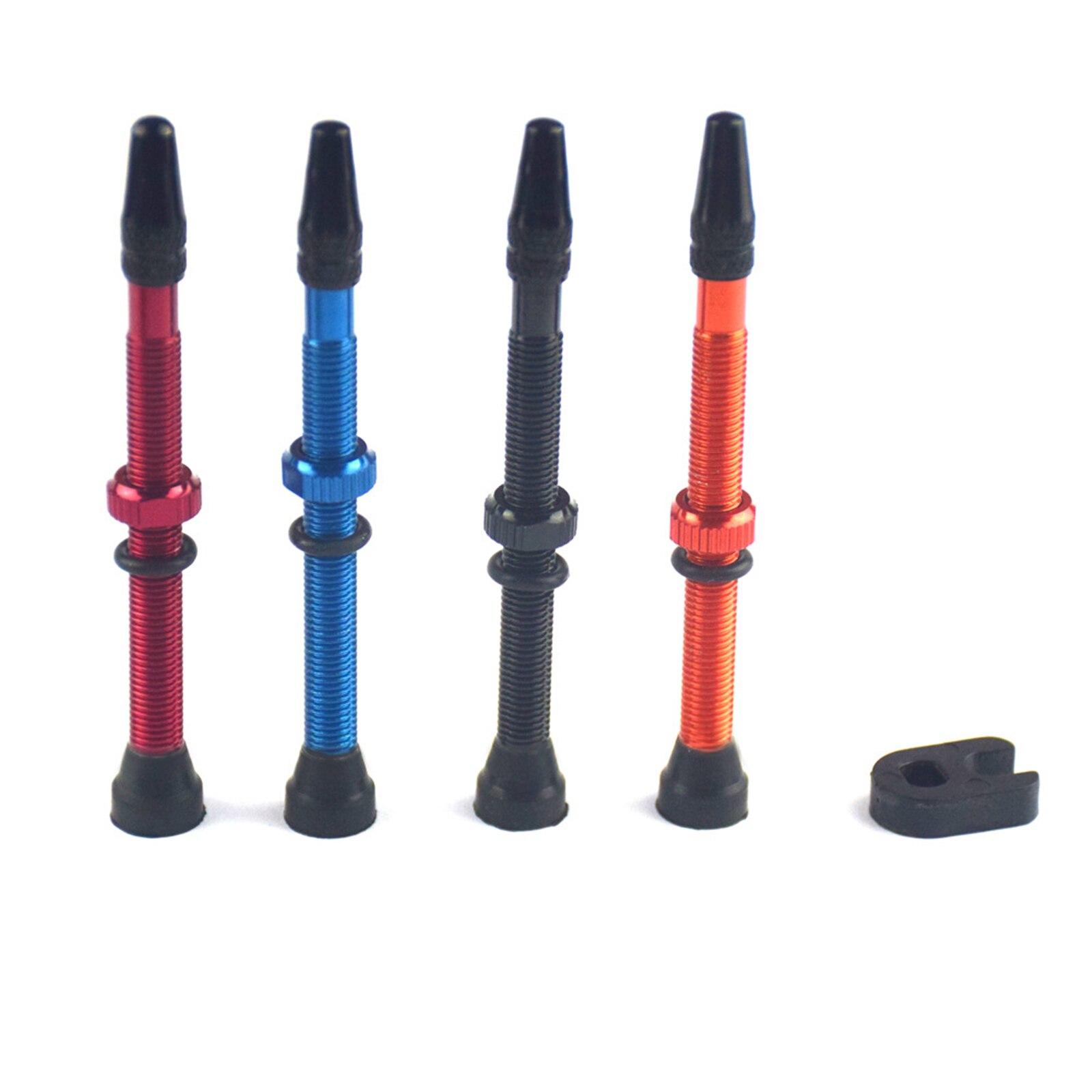 Tubeless Stem Valve Cap Aluminum Alloy 34/46/64mm Bike Accessories 1PC Tubeless Sealant 1Pair For Road MTB Presta Valve