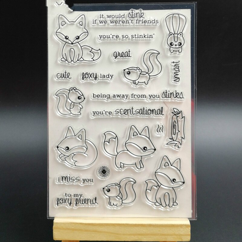 Zfparty söt genomskinlig klar silikonstämpel/sigill för gör-det-själv scrapbooking/fotoalbum dekorativ klar stämpel