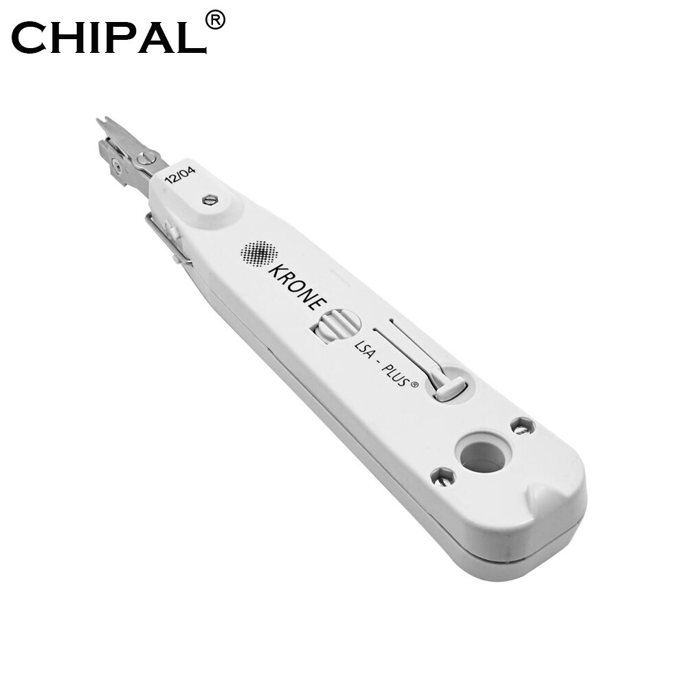 CHIPAL Silver Krone Lsa-plus Telecom Phone Wire Cable RJ11 RJ45 Punch Down Network Tool Kit Adjustable Patch Panel