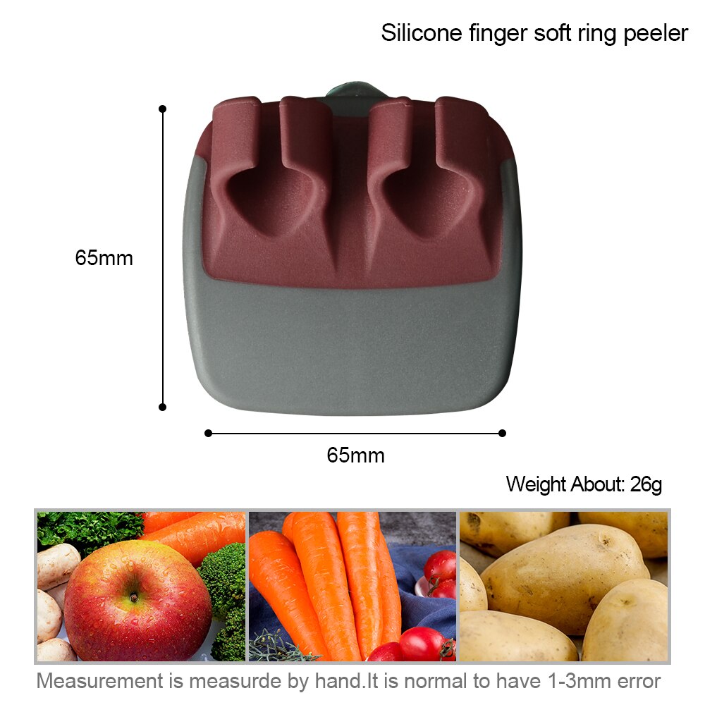 1 pcs Silicone Fruit Peeler Stainless Blade Lemon Grapefruit Fruit Slicer Double Fingers Opener Cutter Stripping Kitchen Gadgets