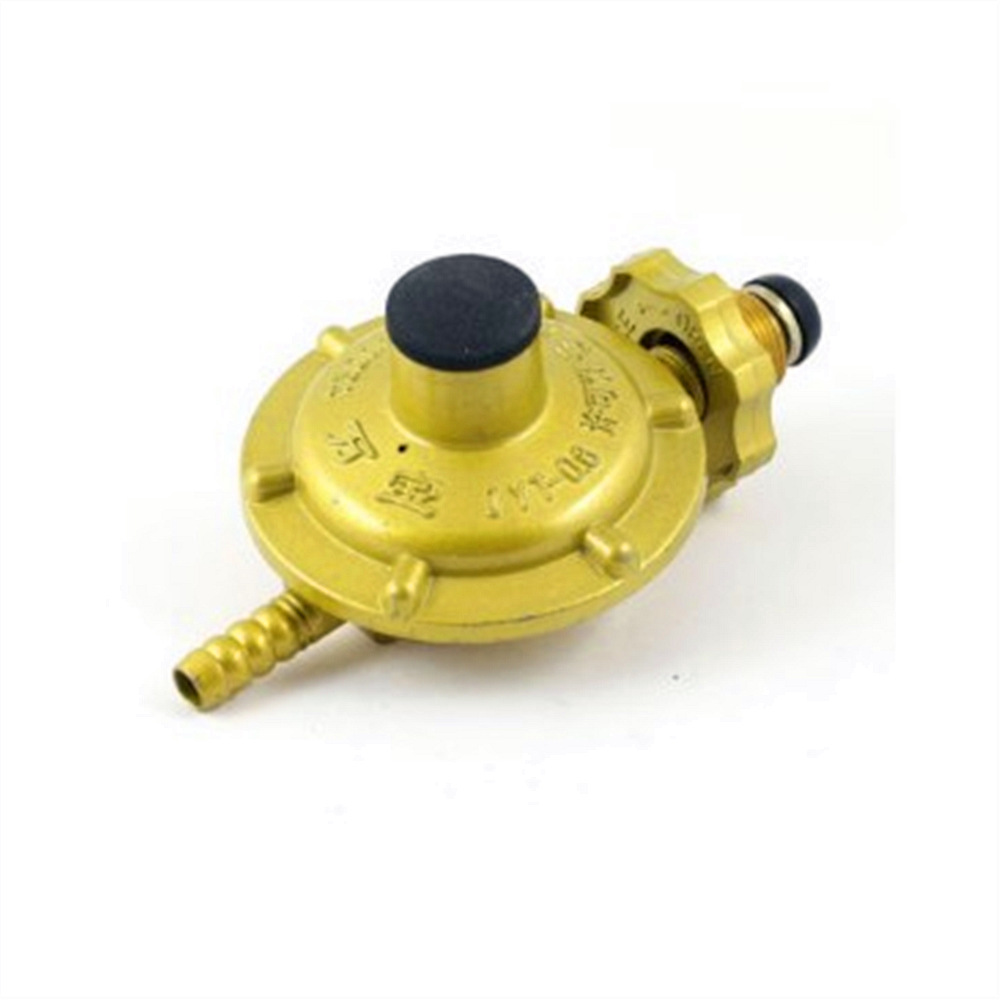 1 Pc Home One Inlet One Outlet Liquefied LGP Compressed Gas Pressure Regulator Yellow