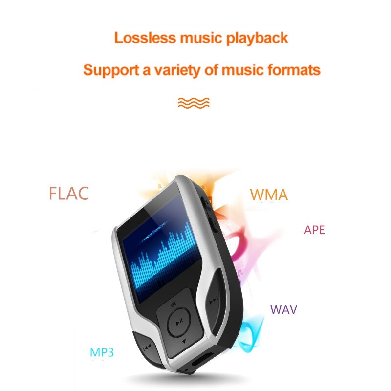 Lecteur de musique MP3 baladeur pince Bluetooth 8GB Sport lecteur de musique sans perte enregistreur Radio FM Support carte TF