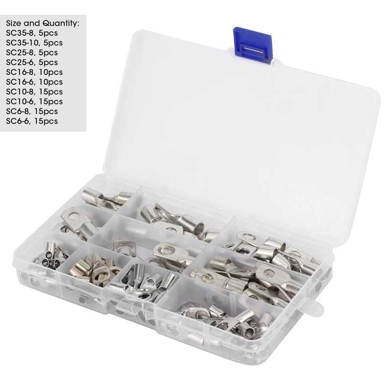 Auto Zubehör batterie hydrometer SC Batterie Draht Stollen Verzinnt Kupfer crimpen Ringe Anschlüsse für Auto Marine