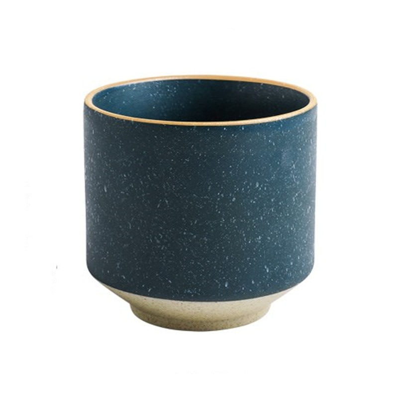 Taza de café de cerámica Europea Gran volumen taza de té verde 250ml taza de agua para desayuno y café suministros para bebidas
