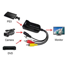 Wiistar kvindelig hdmi til mandlig av cvbs komposit s-video converter adapter support 720p/1080p til pc bærbar computer xbox  ps3 kamera dvd