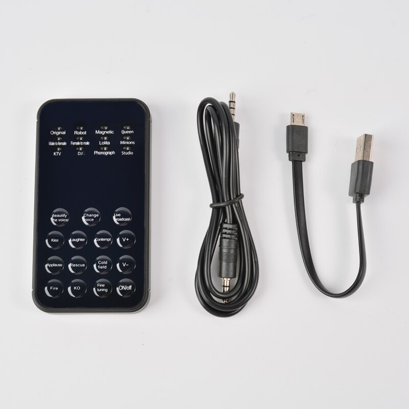 Mini Portable12 Modes Voice Changer Sound Changes Microphone Audio Modulator For Smart Phone PC Tablet Laptop No Noise