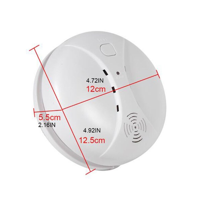 Smoke Alarm Fire Detector w/ Photoelectric Technology &amp; Low Battery Signal Fire Alarm w/ Test Function Home Kitchen