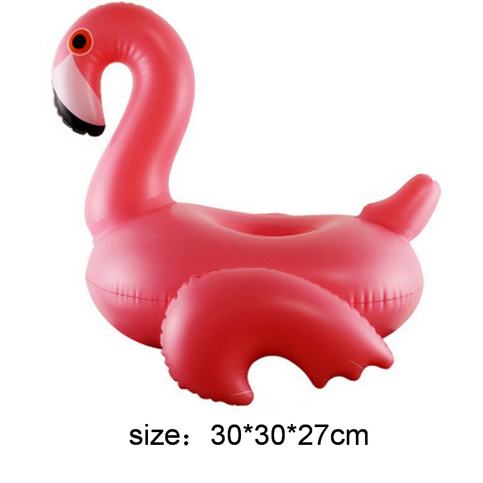 Flamingo mugghållare simbassäng leksaker för baby barn pool drink hållare uppblåsbar donut float leksak pool spel party tillbehör: Färg 20