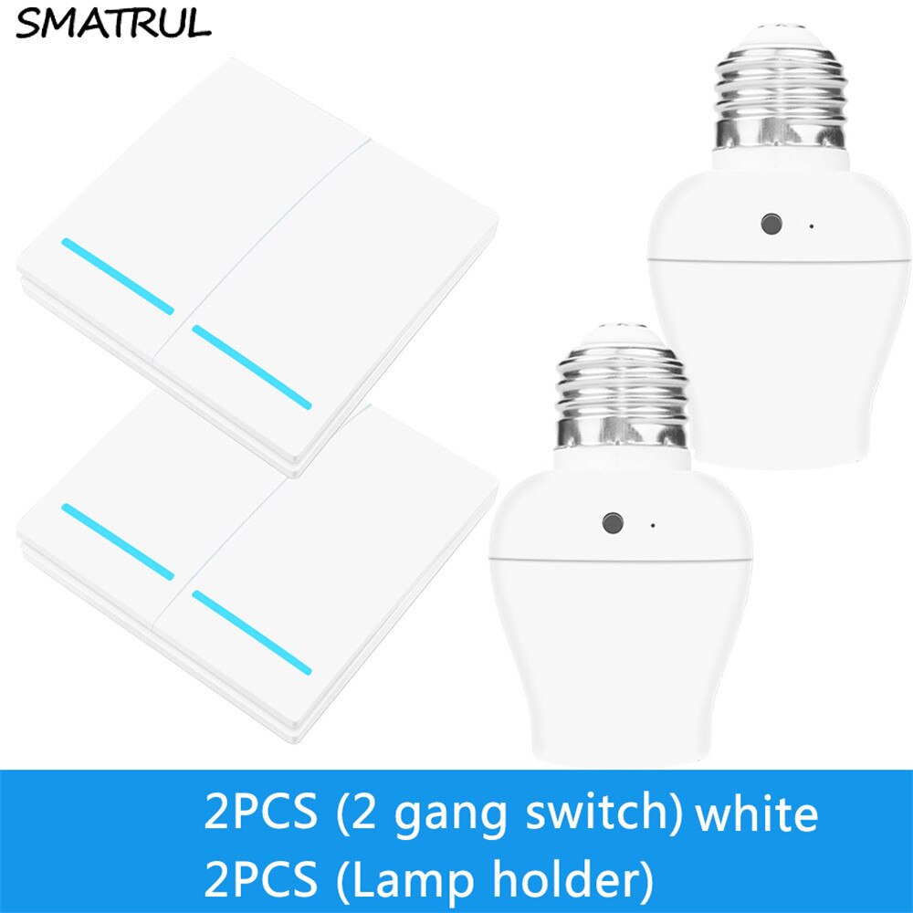 E27 Lampenfassung Mit Fernbedienung – Drahtloser Smart Switch Bis 50m, Für LED & Glühlampen Bis 50W