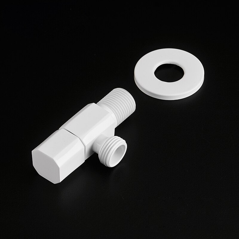 Grifo de Bidet blanco y latón cromado agua fría Válvula de esquina de inodoro de mano higiénico ducha cabezal de lavado de coche Pet rociador aerógrafo grifo