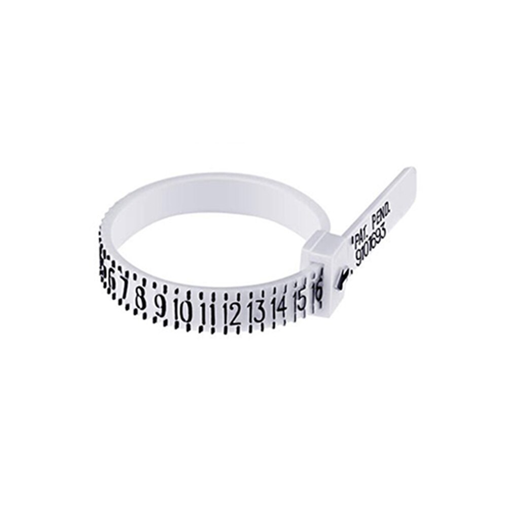 Nouvelle taille de bague règle boucle main mesure outil cercle nous taille de bague mesure jauge de doigt pour testeur de bande d'anneau